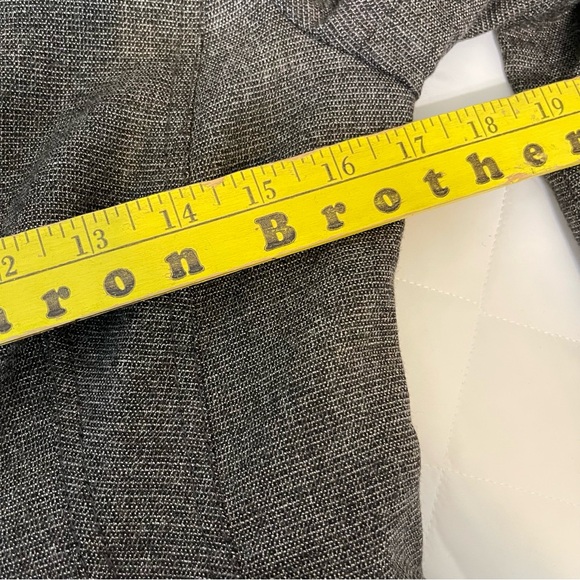 Jacket Skirt Suit Bebe Set Office Siren Size 6 Grey Ruffle Fitted viscose & wool - Picture 8 of 13